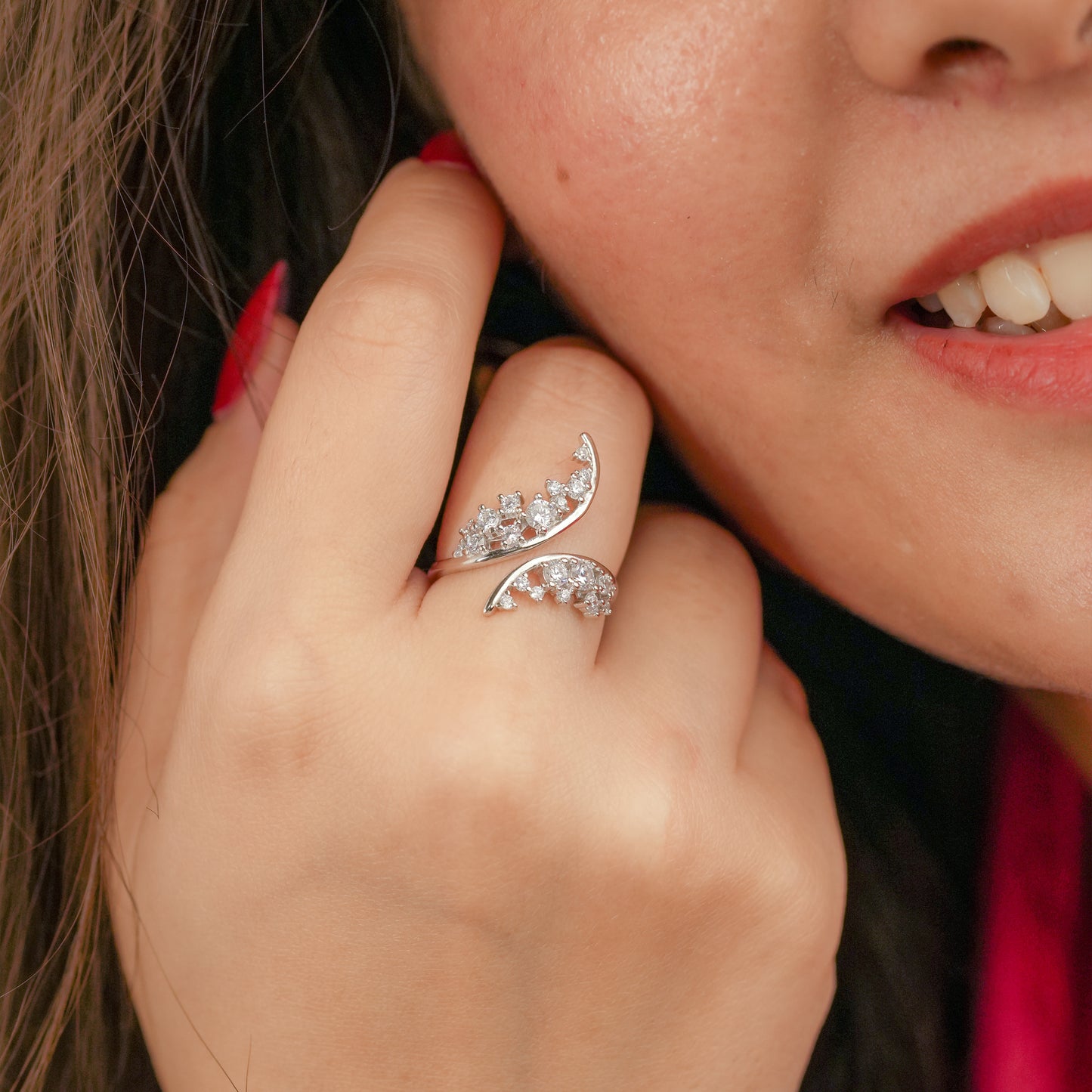 Leaf Sparkle Ring
