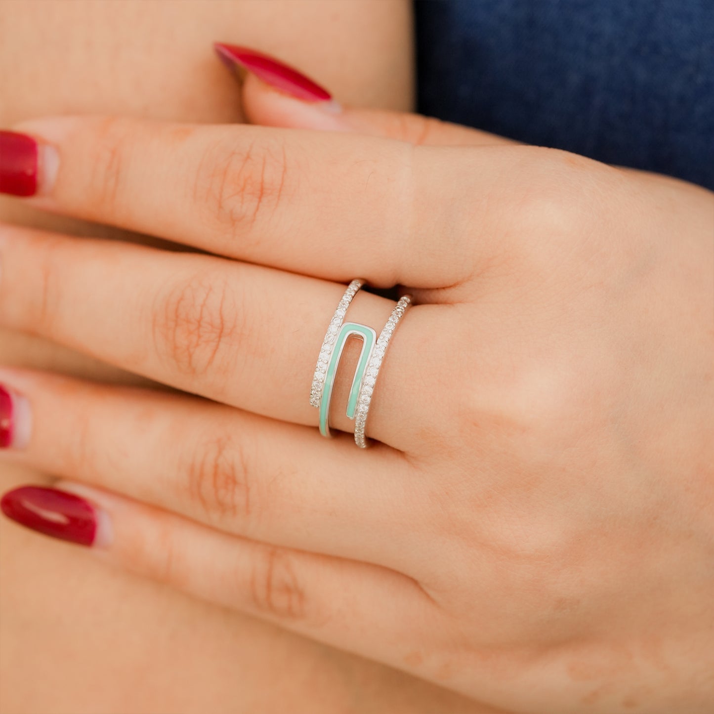 Mint Muse Band Ring