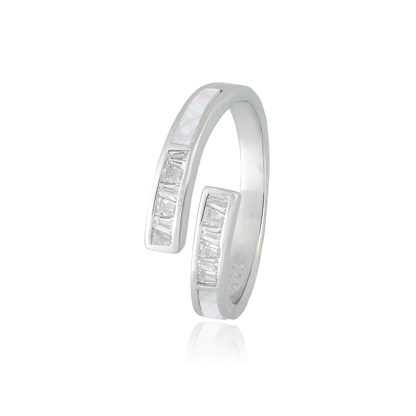 Silver Curve Band Ring