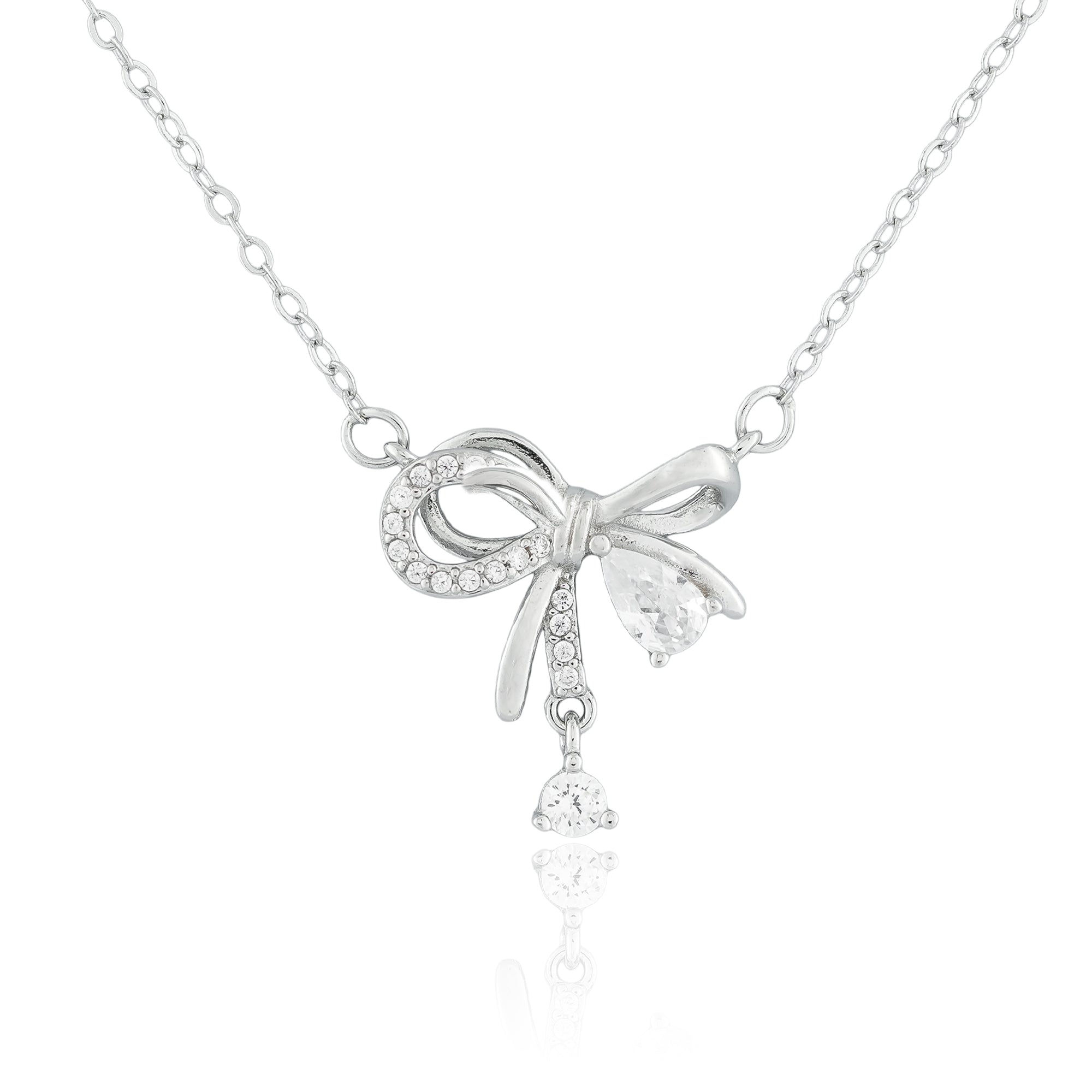 Bow Crystal Necklace