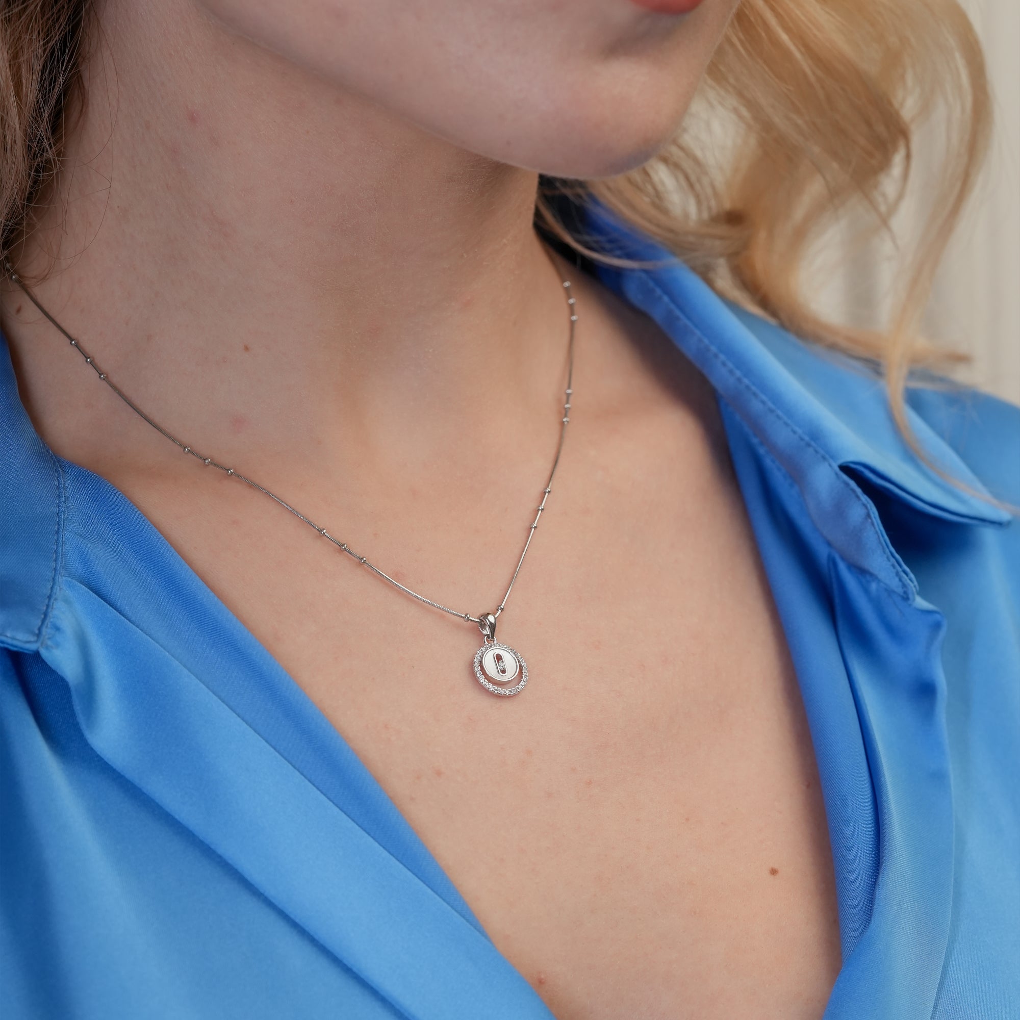 Halo Loop Pendant Necklace