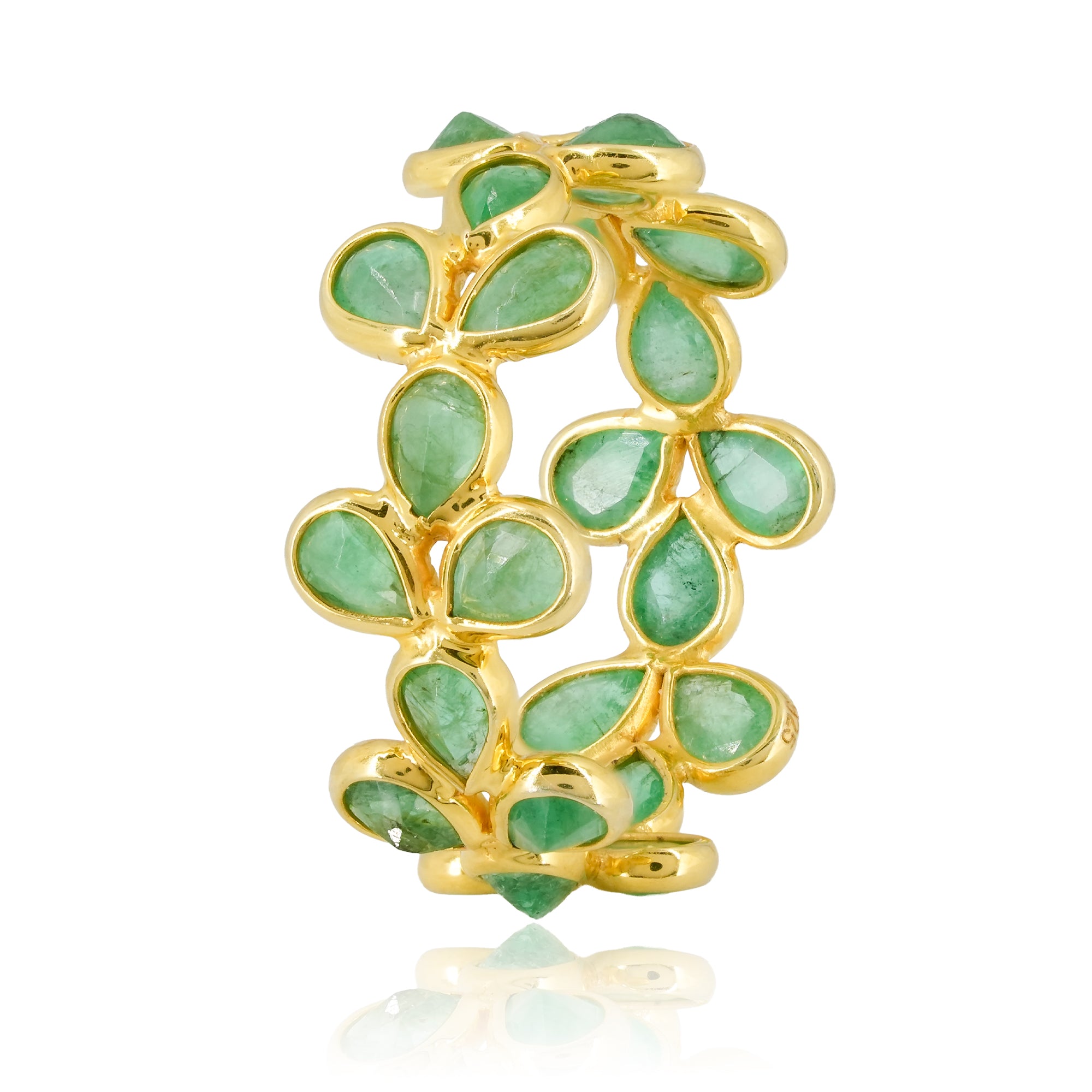 IHA Fine Jewellery Pear Emerald Eternity Ring shop


