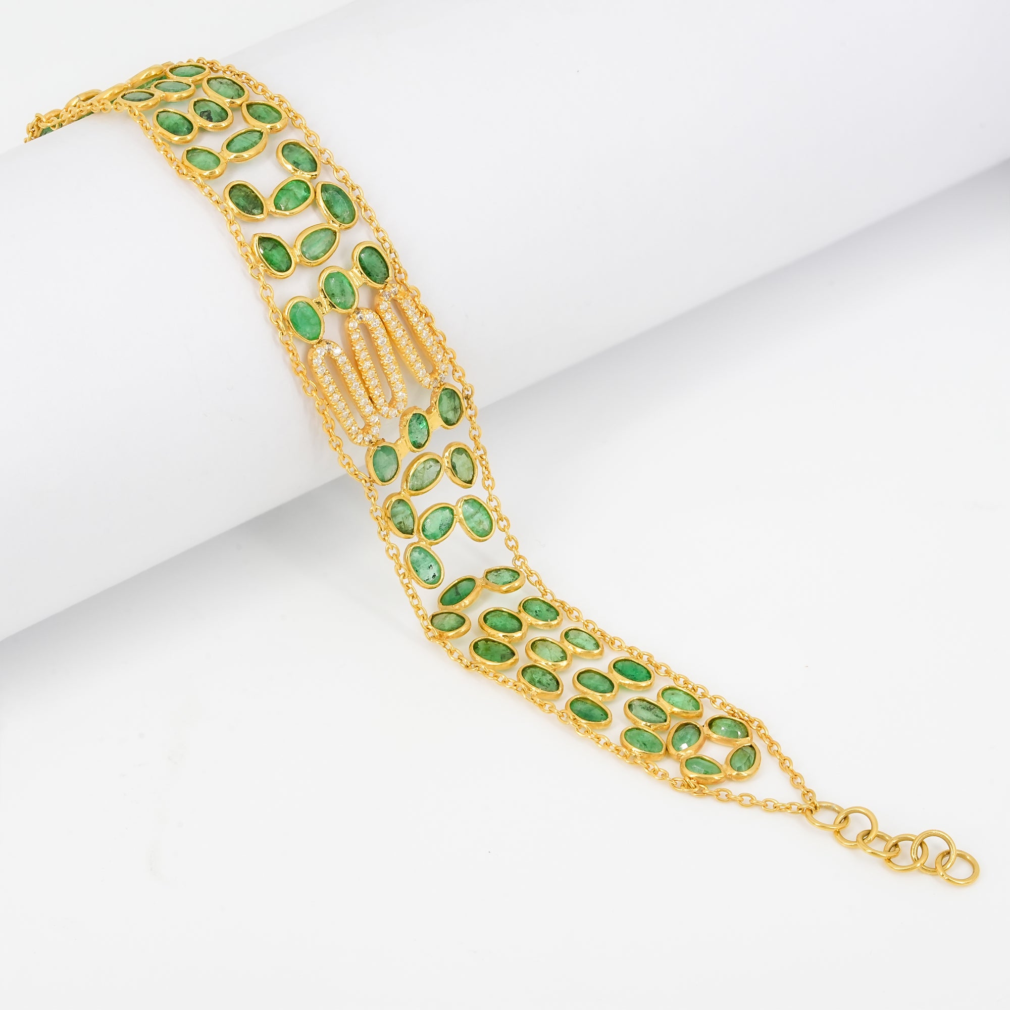 IHA Fine Jewellery Emerald Bracelet 925 Silver – Shop Online

