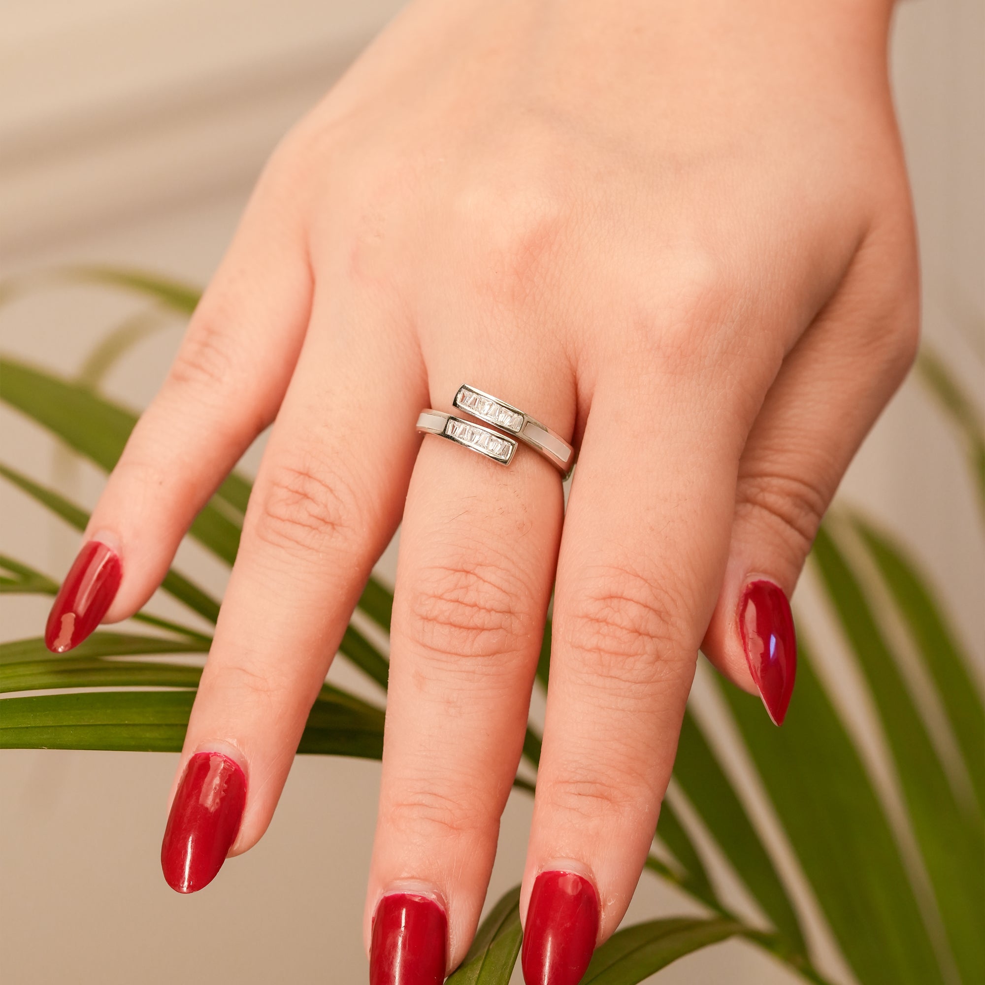 Silver Curve Band Ring