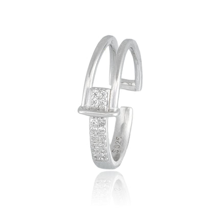 Split-Bar Gleam Ring