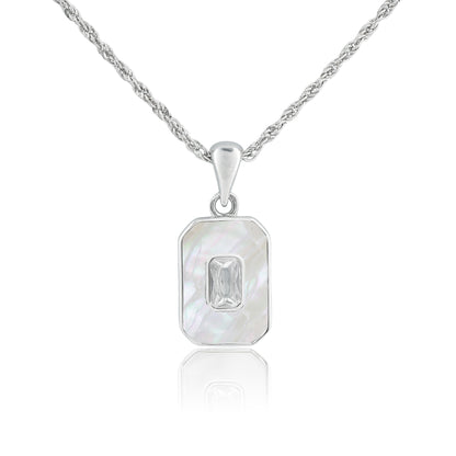 Solitaire Tag Necklace