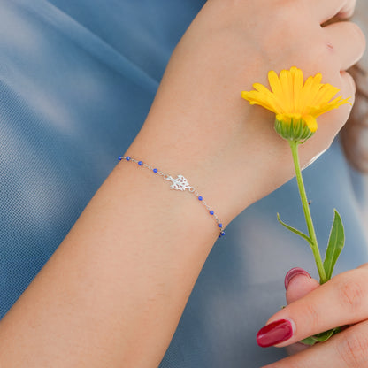 Royal Blue Fleur Bracelet