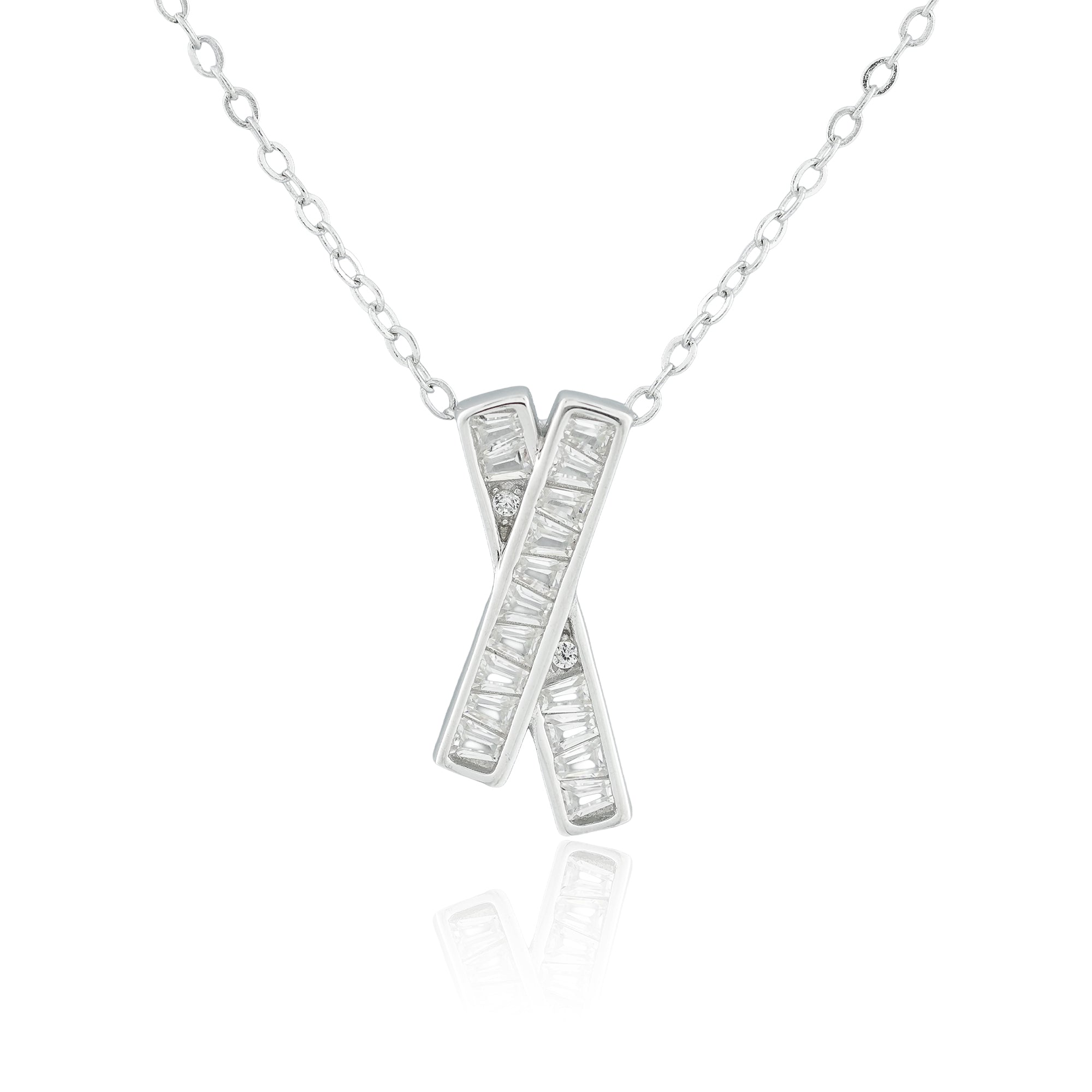 Lustre Cross Necklace
