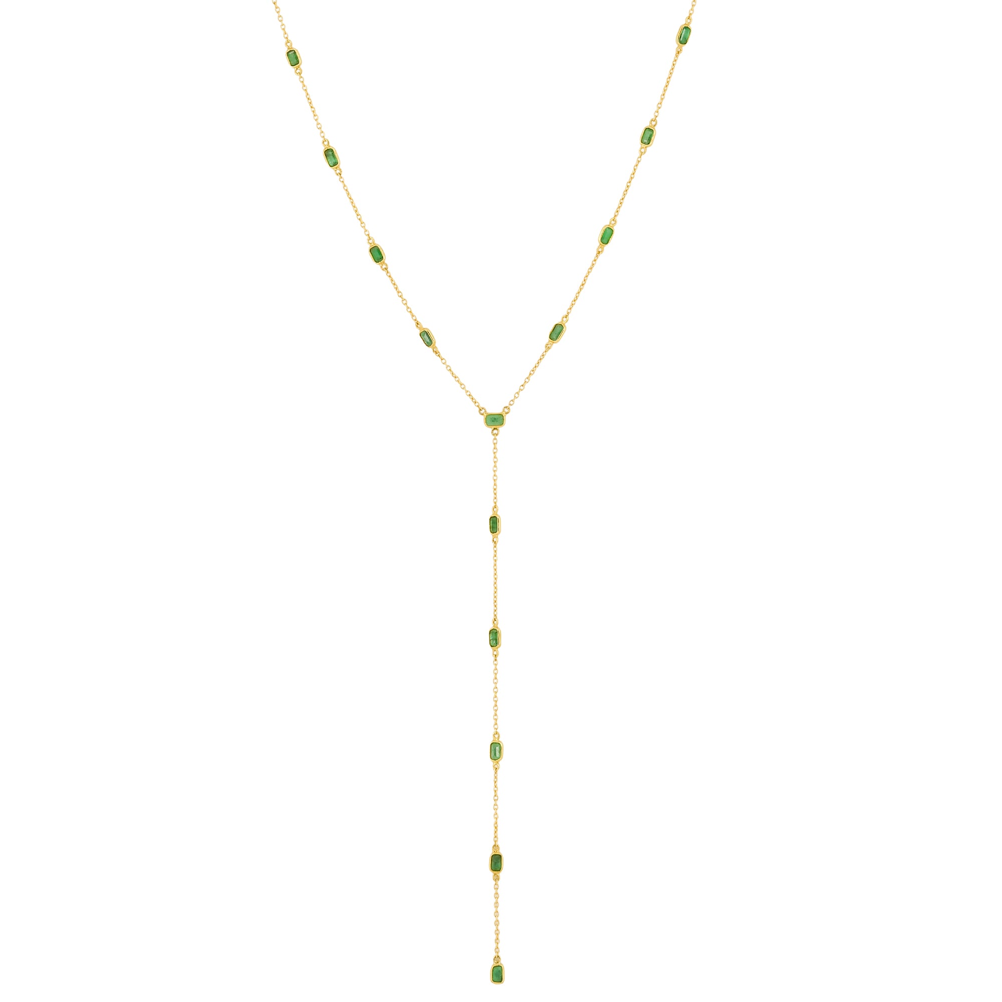 IHA Fine Jewellery Emerald Lariat Y Chain Necklace – Shop Online Collection