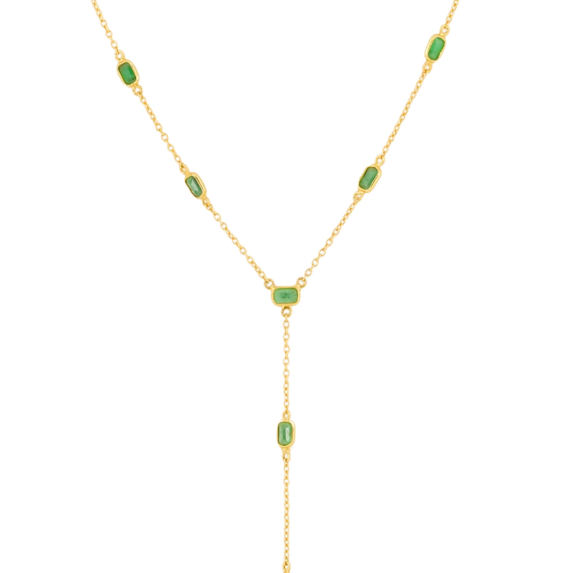 IHA Fine Jewellery Emerald Lariat Y Chain Necklace – Shop Online Collection