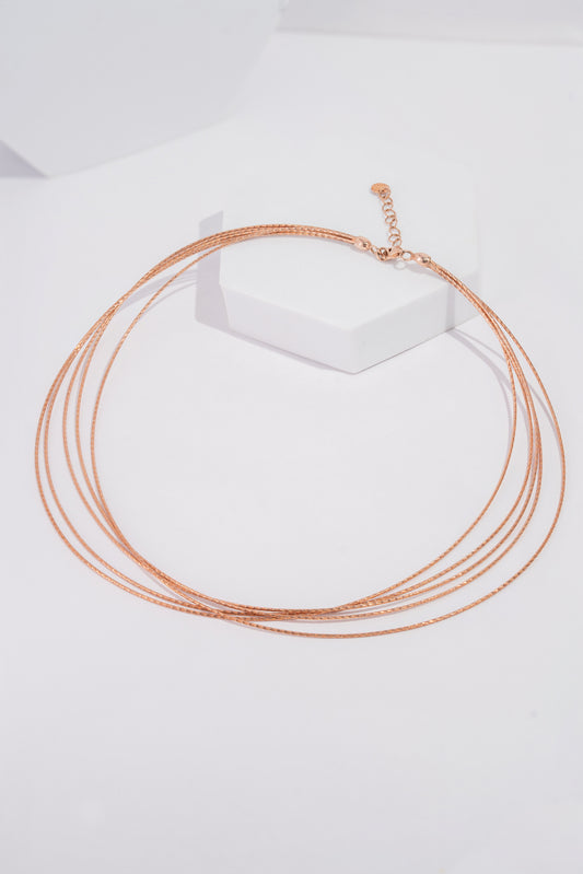 Rose Gold Five Layer Chain