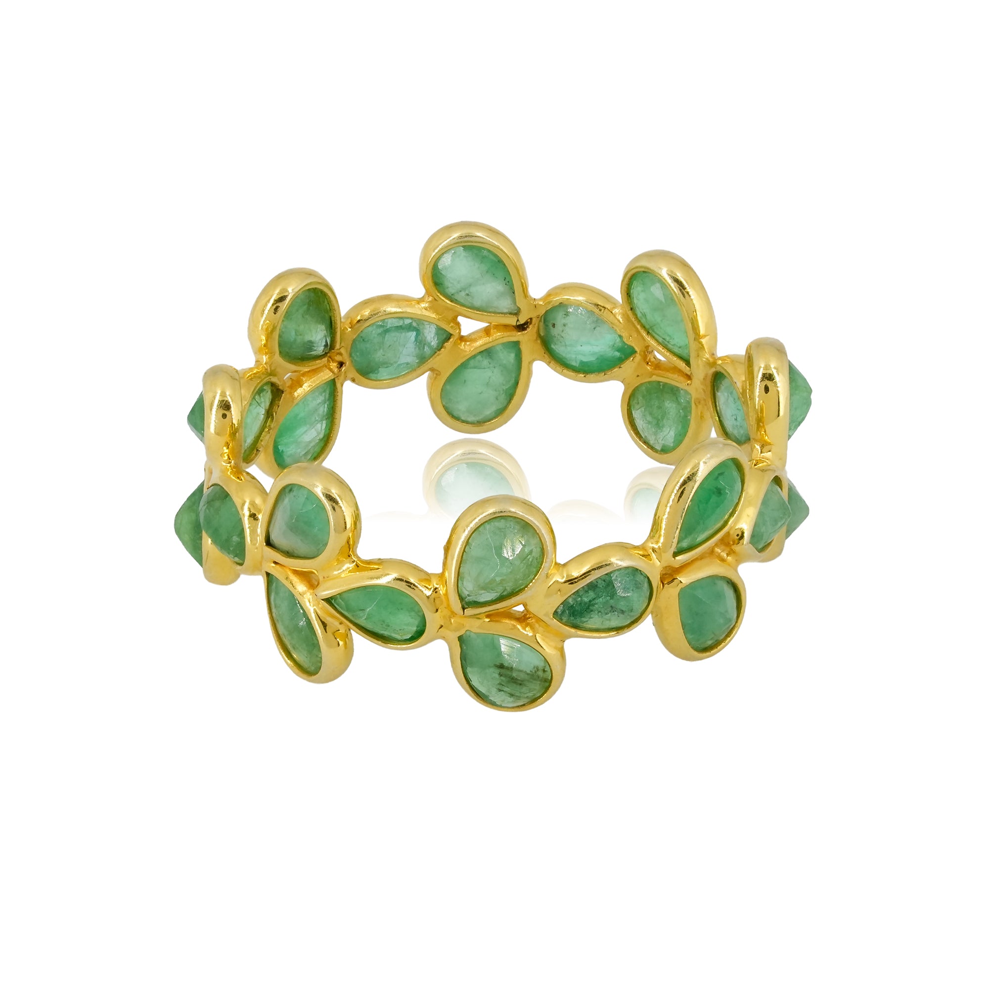 IHA Fine Jewellery Pear Emerald Eternity Ring shop


