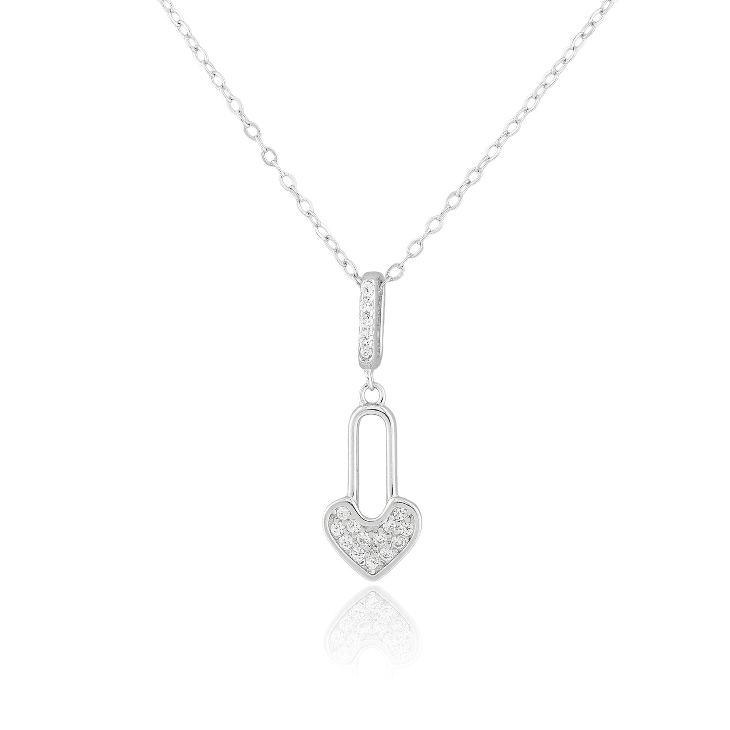 Heart Lock Pendant Necklace