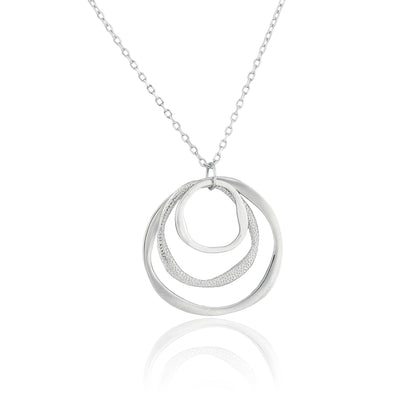 Infinity Ripple Pendant Necklace