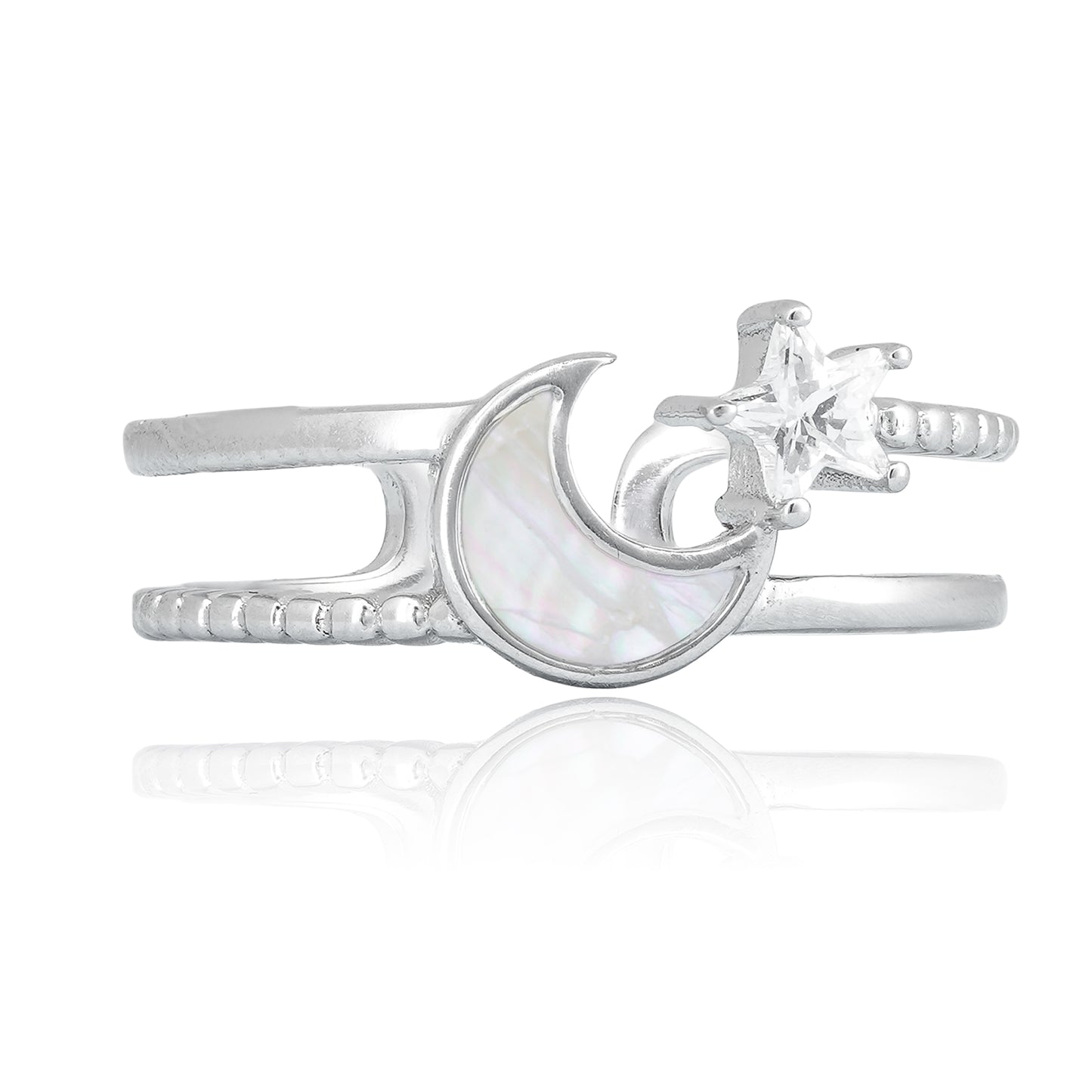 Celestial Moon & Star Ring