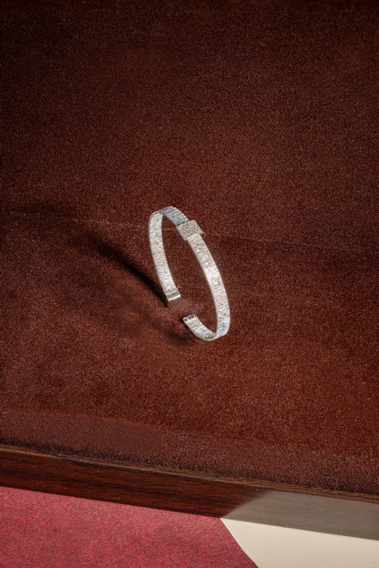 silver kada in bracelet style