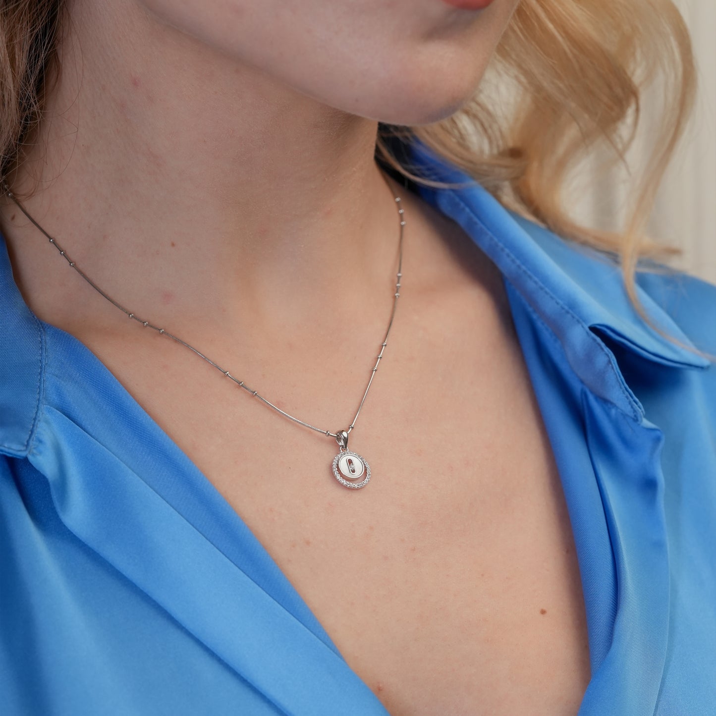 Halo Loop Pendant Necklace
