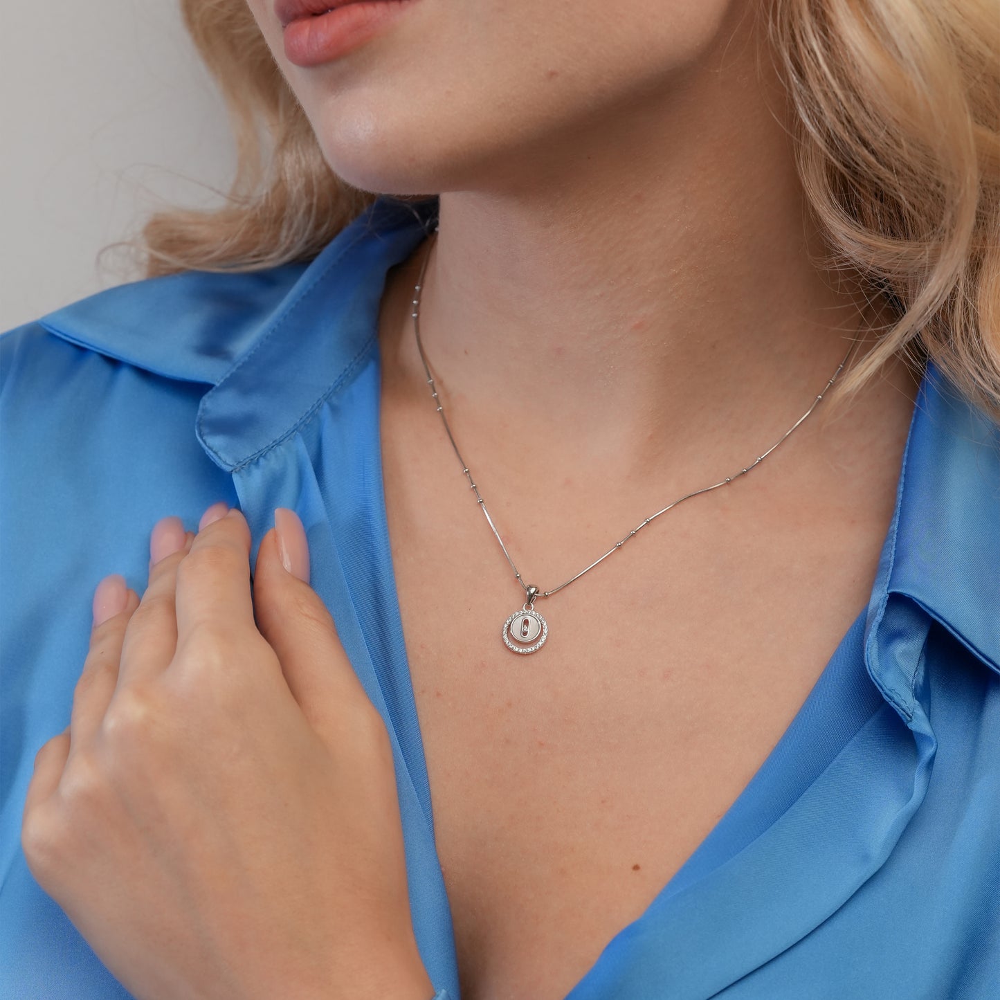 Halo Loop Pendant Necklace