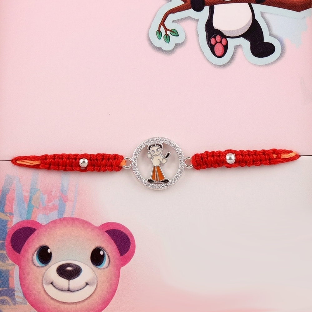 Chhota Bheem Hero Pure 925 Sterling Silver Rakhi