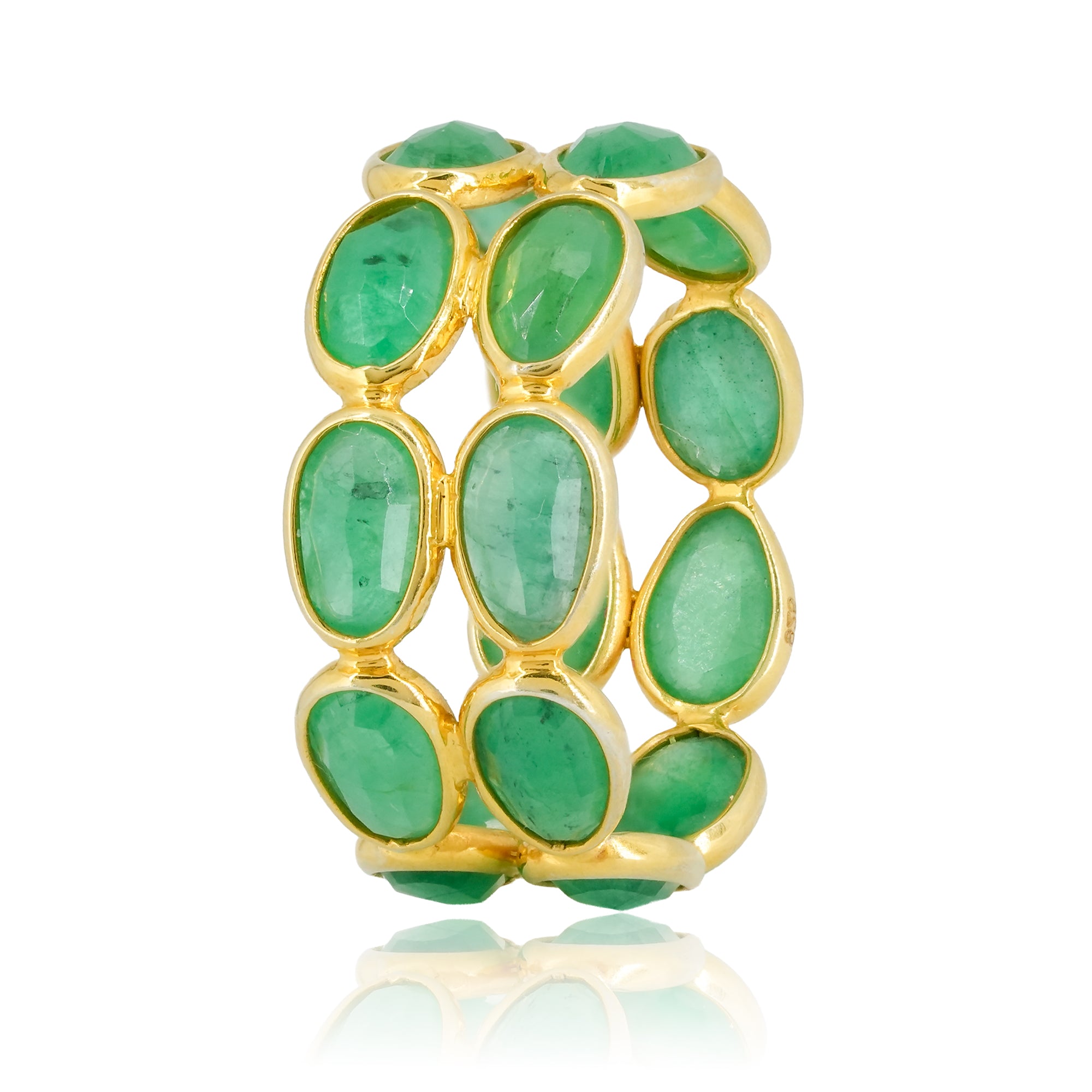 IHA Fine Jewellery Oval Emerald Band Ring shop
