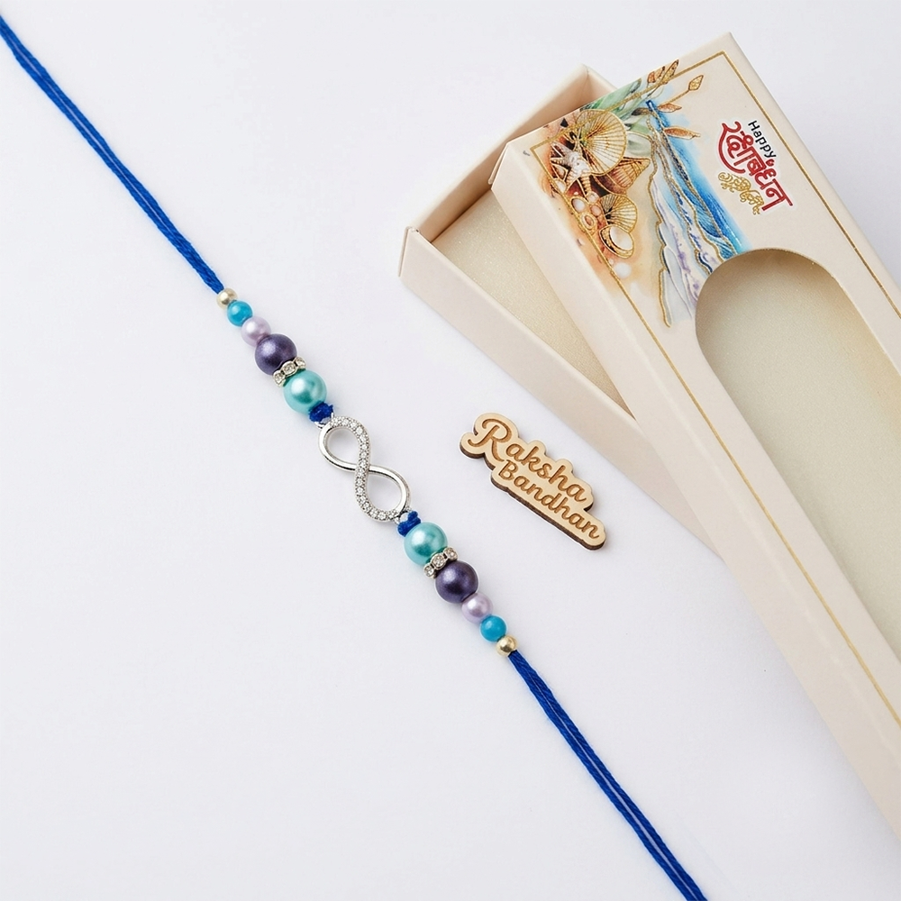 Infinity Love Pure 925 Sterling Silver Rakhi