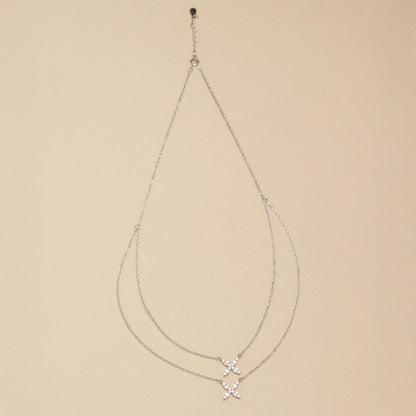 Two-Layered Sterling Silver Chain and Pendant