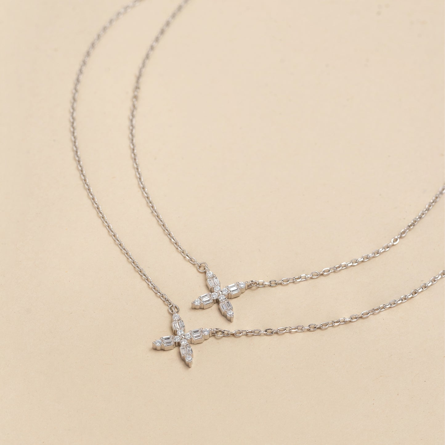 Two-Layered Sterling Silver Chain and Pendant