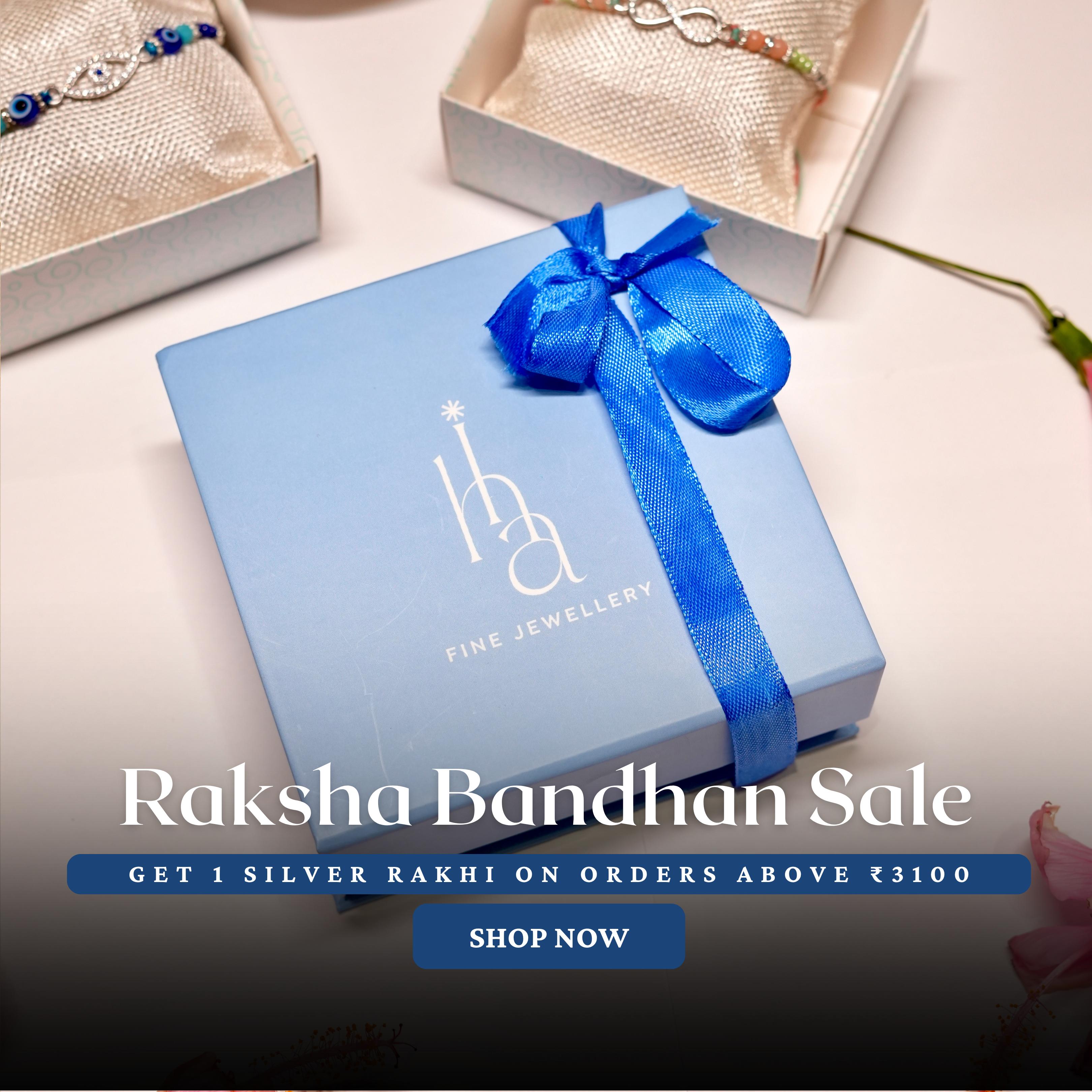 Evil Eye Silver Rakhi – 925 Sterling Silver Protection Rakhi