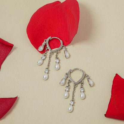 Heart Hanging Ear Rings