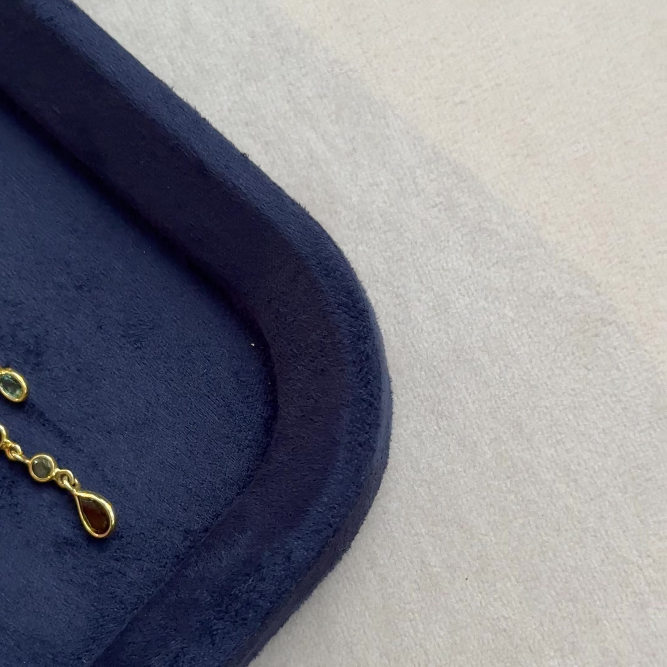 Multicolour Tourmaline and CZ Cascade Earrings in 18K Gold-Plated 925 Silver