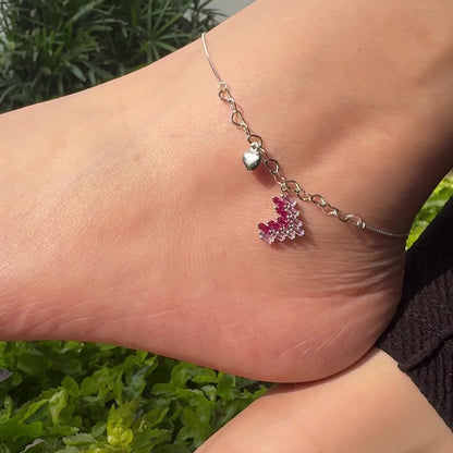 Heart Charm Anklet